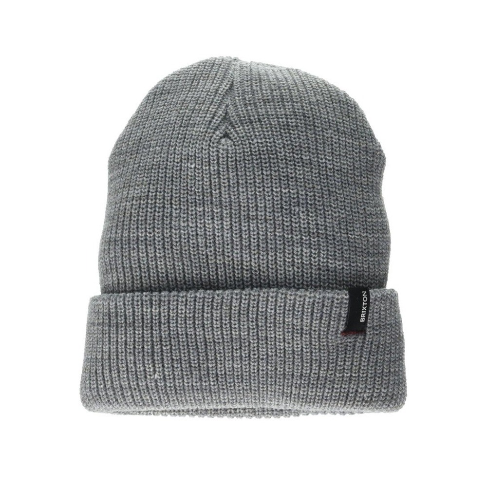 NWT Brixton Adult Unisex Heist Beanie - Light Heather Grey - One Size